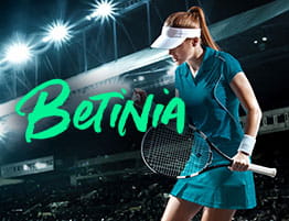 En sportscen och operatörens logga.