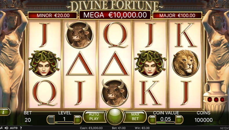 Divine Fortune demo spel.