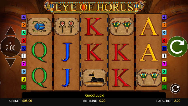 Eye of Horus demo spel.