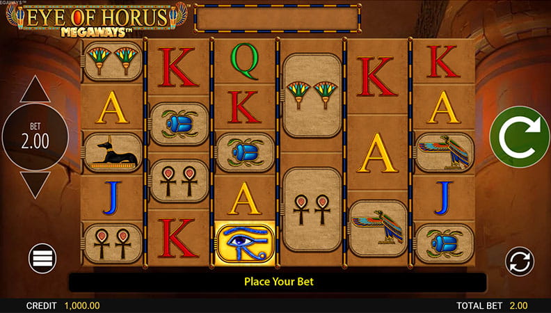 Eye of Horus Megaways demo spel.