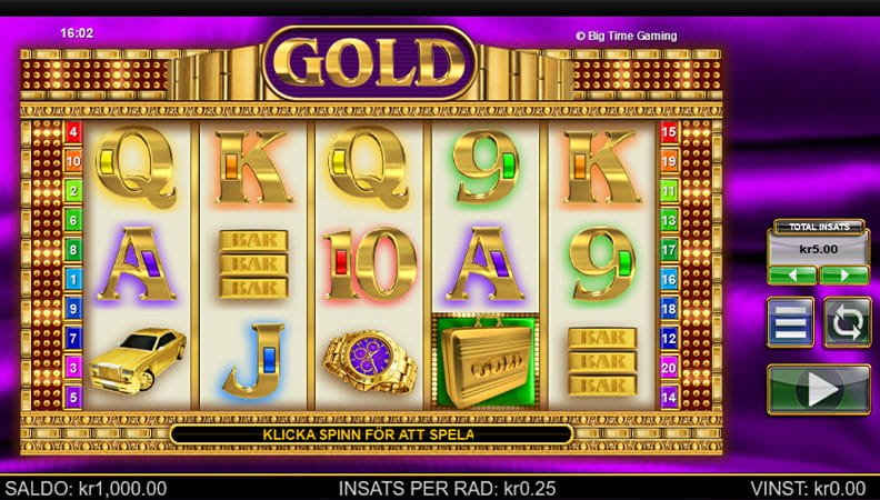 Gold demo spel.
