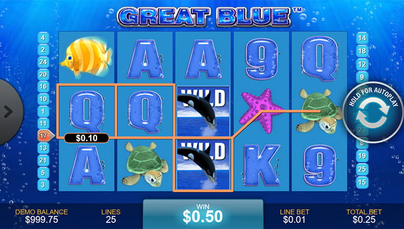 Great Blue demo spel.