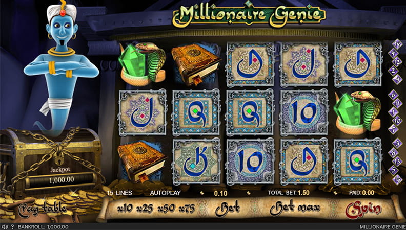 Millionaire Genie demo spel.