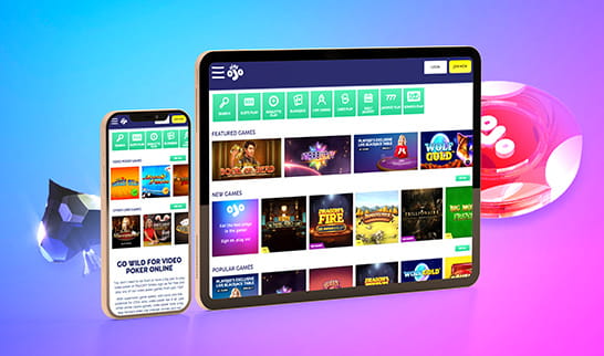 PlayOJO spel på mobila enheter.