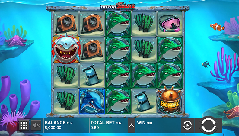 Razor Shark demo spel.