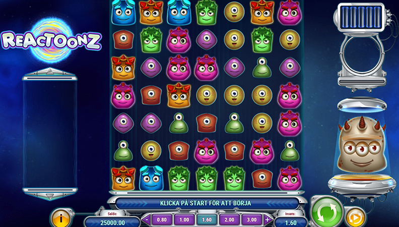 Reactoonz demo spel.