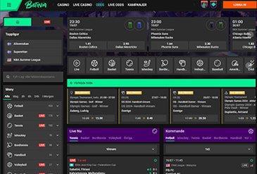 Betinias hemsida med casinospel och betting