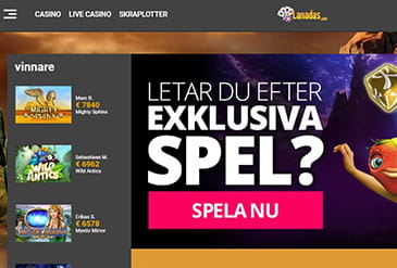 Lanadas Casino hemsida minibild