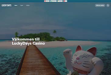 Lucky Days hemsida