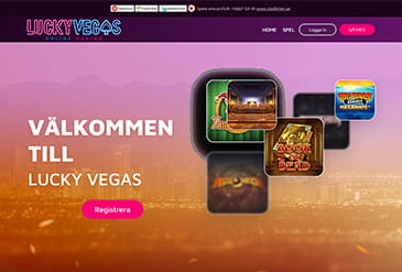 LuckyVegas hemsida