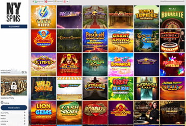 NYspins spel utval