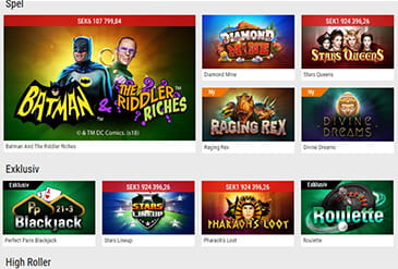 Pokerstars Casino spelutbud