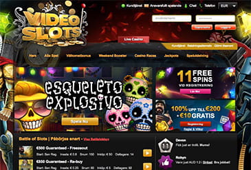 Videoslots Startsida Miniatyrbild