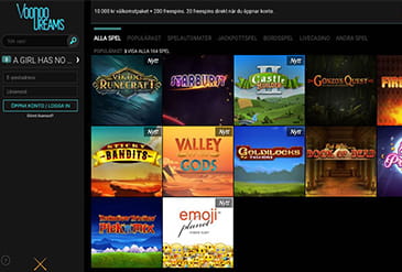 VoodooDreams hemsida