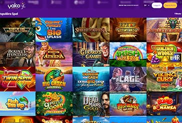 Yako Casino spel utval