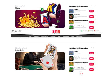 Spin Casino spelutbud