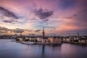 Vy över centrala Stockholm, en stad som många flyttar till