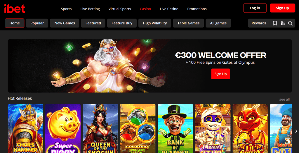 Spelutbudet hos ibet.com